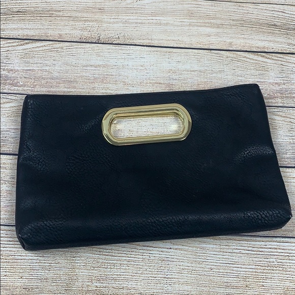 charming charlie black clutch